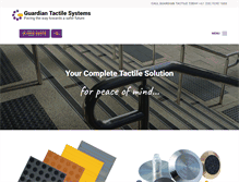 Tablet Screenshot of guardiantactile.com